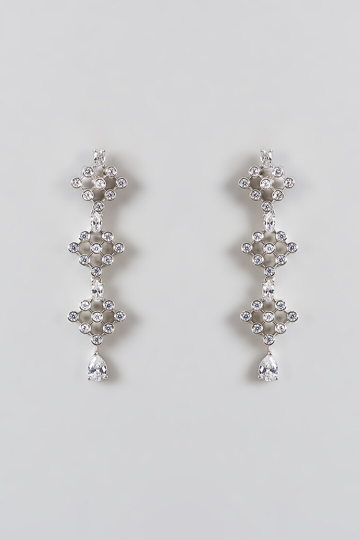 White Finish Zircon Necklace Set by Aster at Pernia's Pop Up Shop