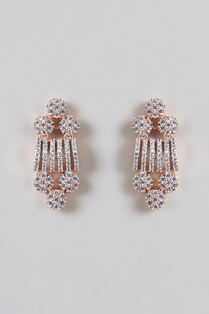 Rose Gold Finish Zircon Necklace Set by Aster at Pernia's Pop Up Shop