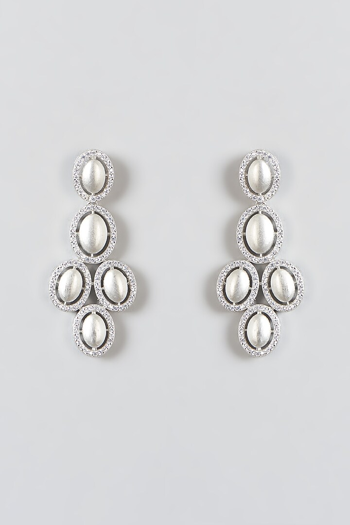White Finish Zircon Necklace Set by Aster at Pernia's Pop Up Shop