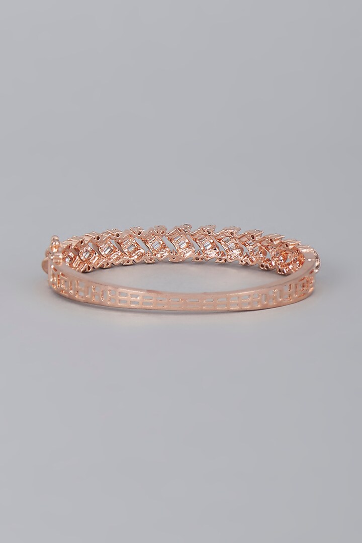 Rose Gold Finish Zircon Bracelet by Aster at Pernia's Pop Up Shop