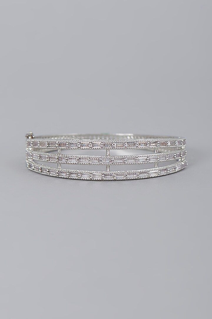 White Finish Zircon Bracelet by Aster at Pernia's Pop Up Shop