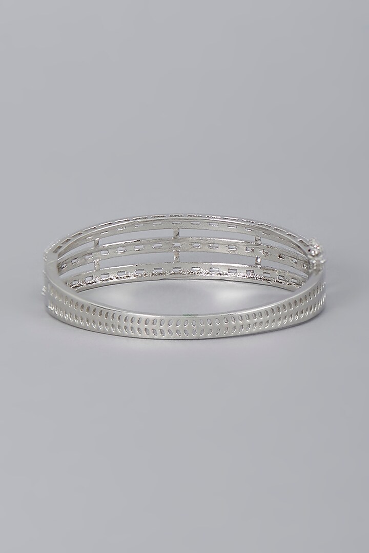 White Finish Zircon Bracelet by Aster at Pernia's Pop Up Shop