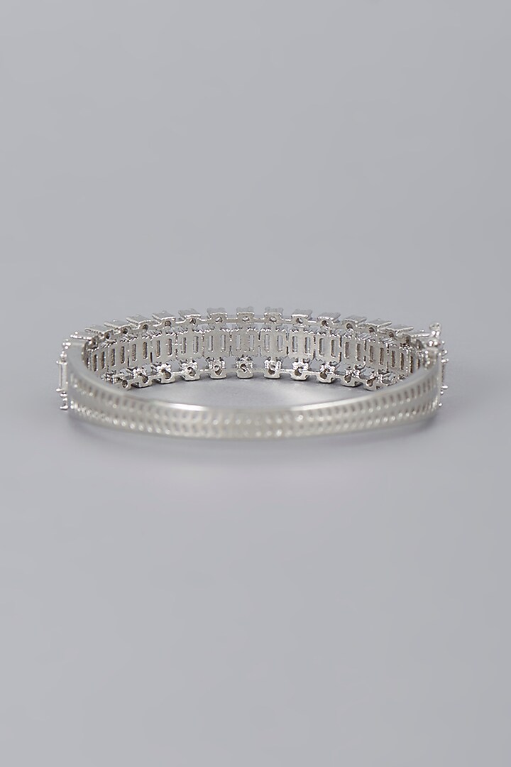 White Finish Zircon Bracelet by Aster at Pernia's Pop Up Shop