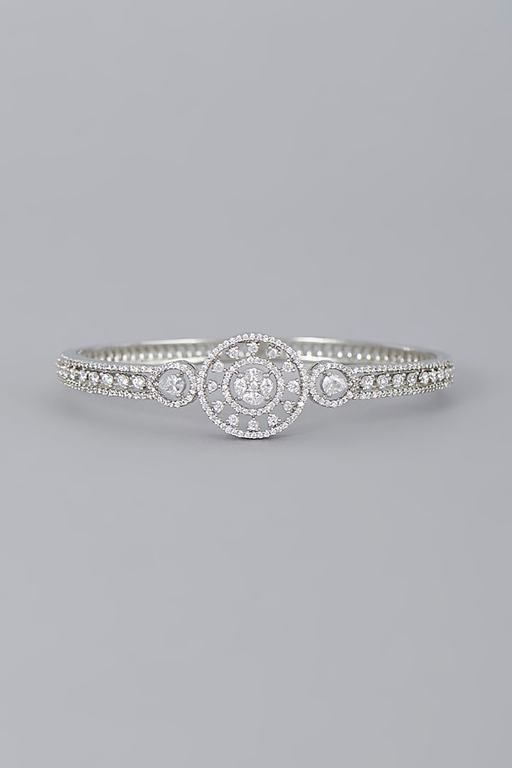 White Finish Zircon Bracelet by Aster at Pernia's Pop Up Shop