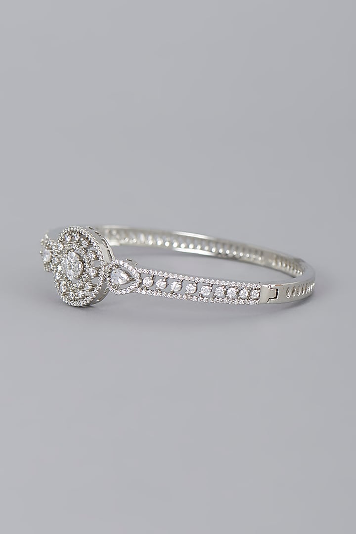 White Finish Zircon Bracelet by Aster at Pernia's Pop Up Shop