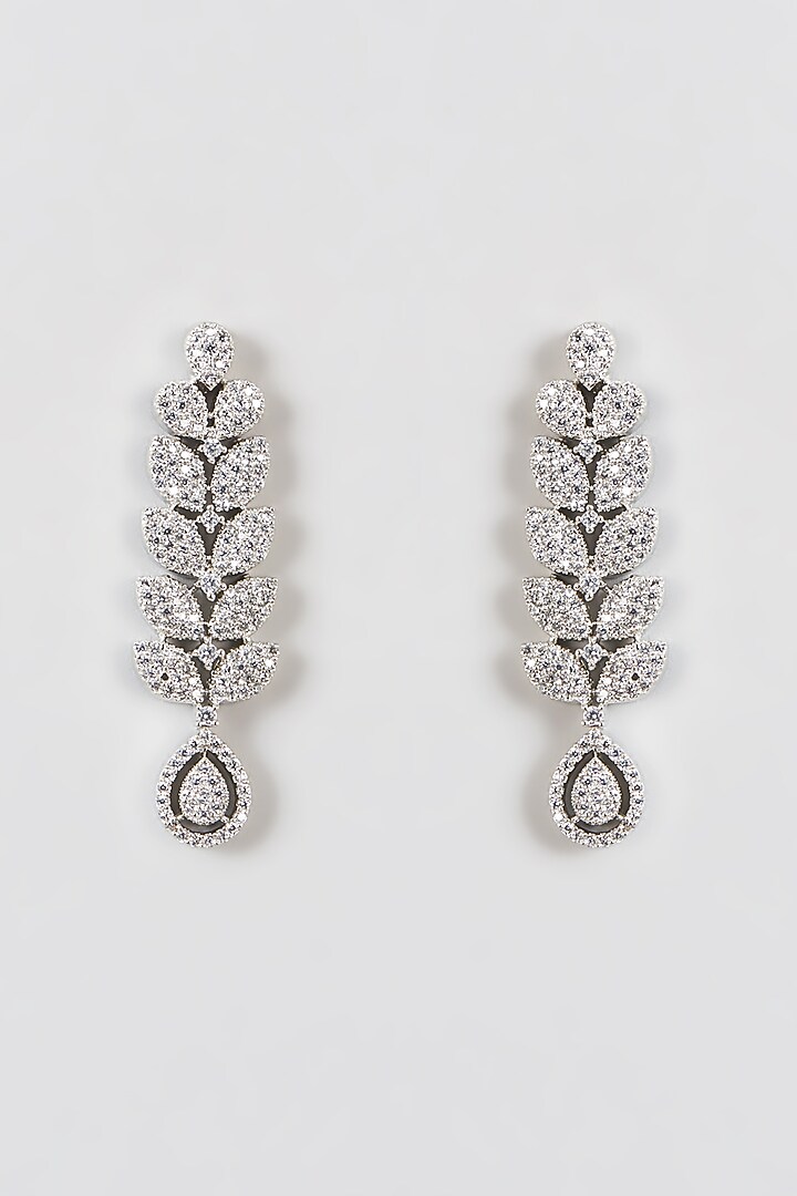 White Finish Zircon Choker Necklace Set by Aster at Pernia's Pop Up Shop