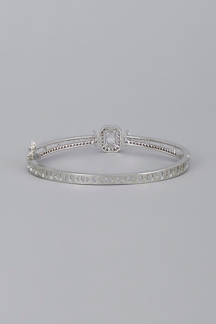 White Finish Zircon Bracelet by Aster at Pernia's Pop Up Shop