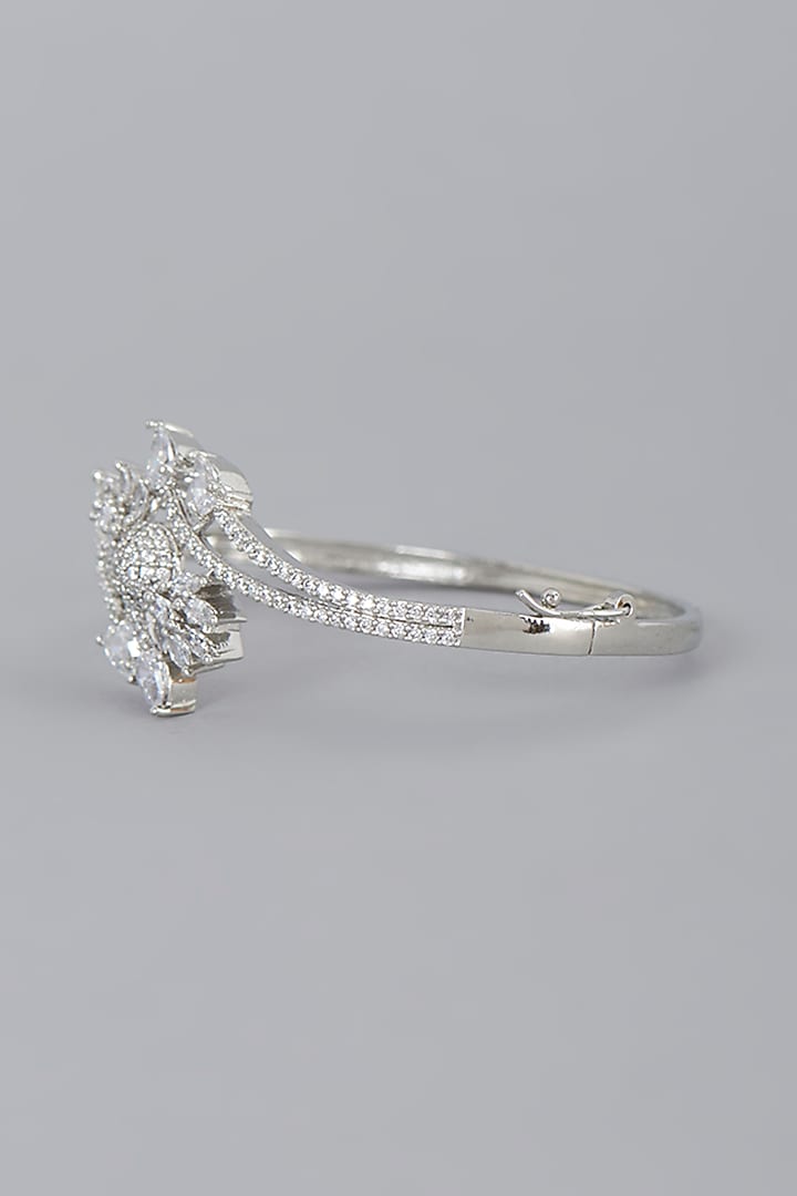 White Finish Zircon Bracelet by Aster at Pernia's Pop Up Shop