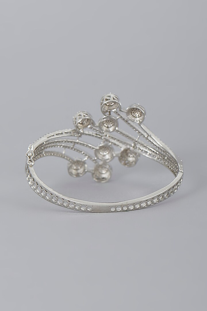 White Finish Zircon Bracelet by Aster at Pernia's Pop Up Shop