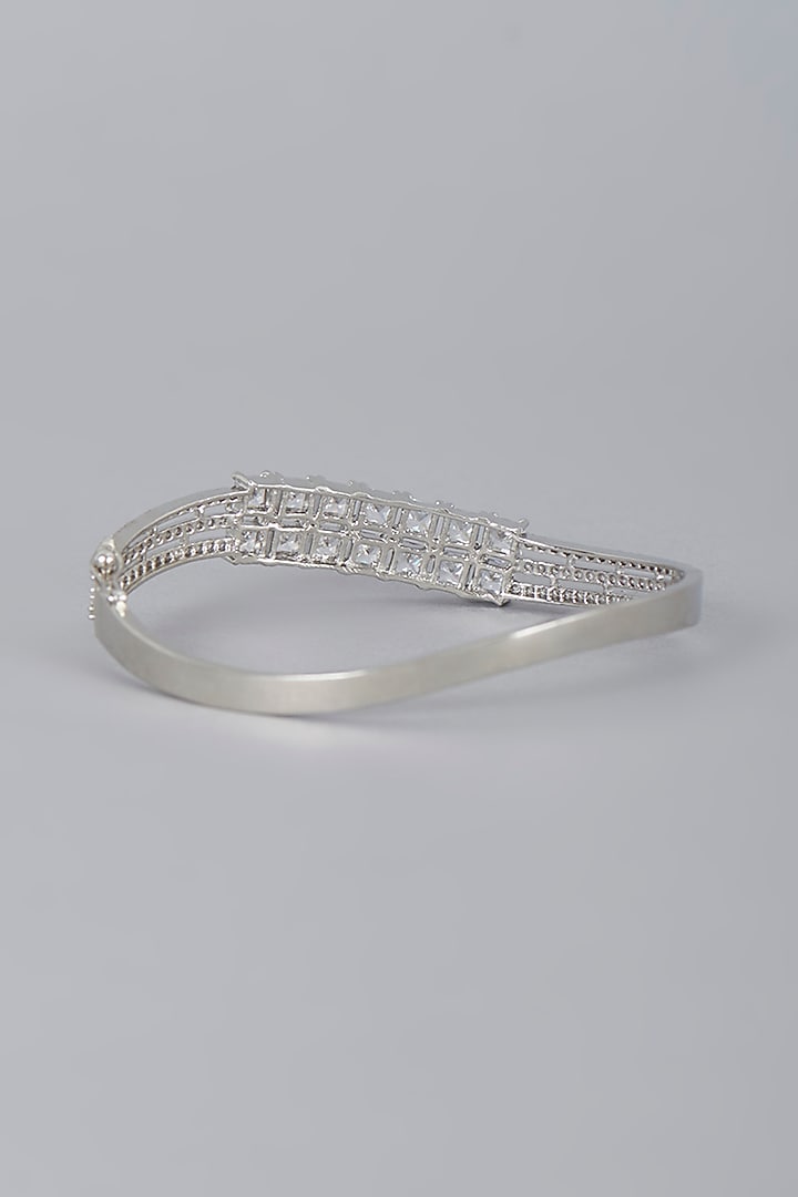 White Finish Zircon Bracelet by Aster at Pernia's Pop Up Shop