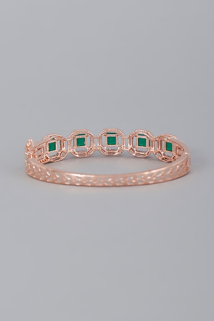 Rose Gold Finish Zircon Bracelet by Aster at Pernia's Pop Up Shop