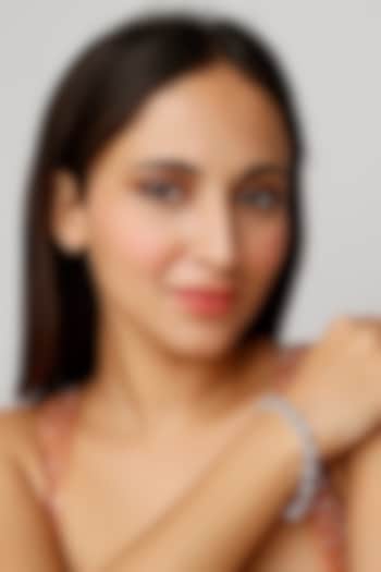 White Finish Zircon Bracelet by Aster at Pernia's Pop Up Shop