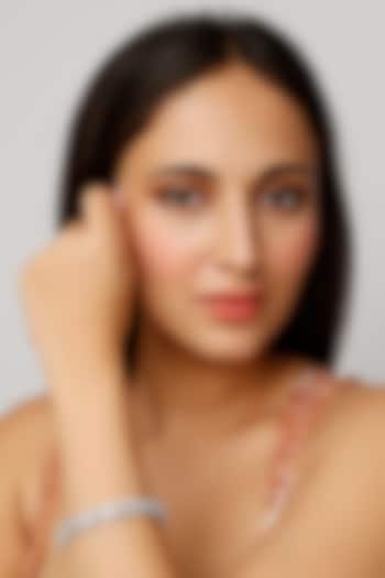 White Finish Zircon  Bracelet by Aster at Pernia's Pop Up Shop