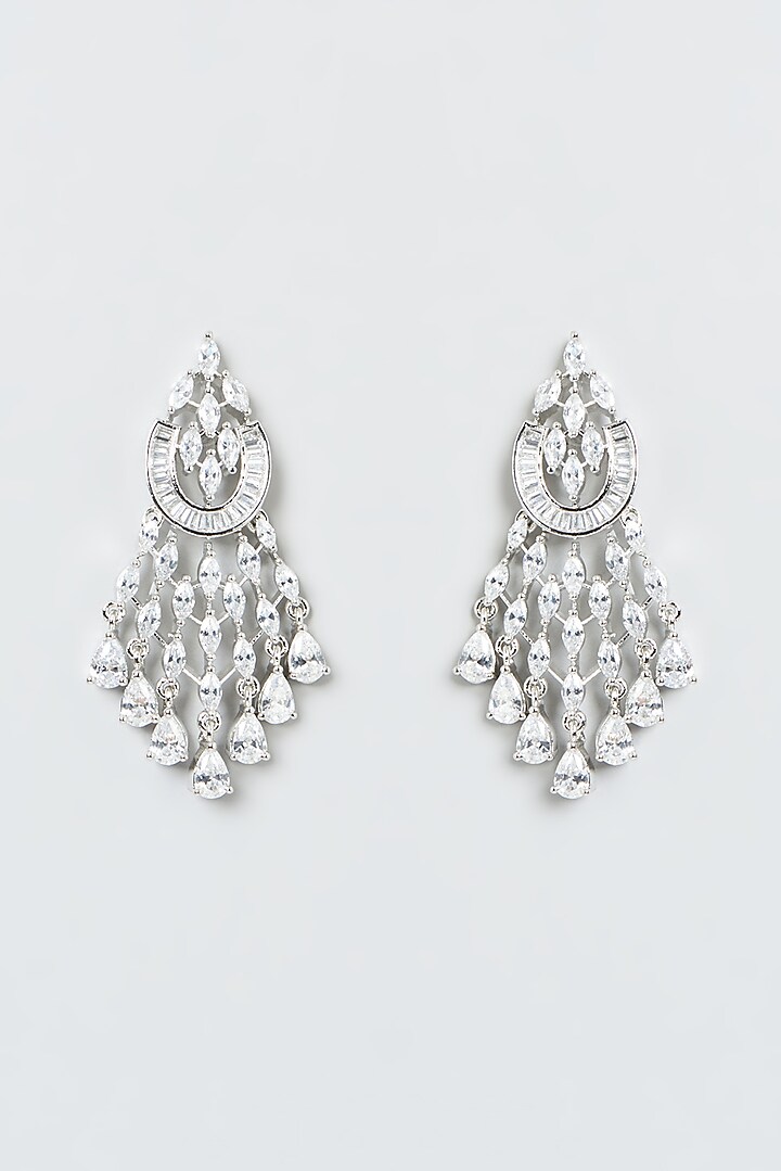 White Finish Zircon Necklace Set by Aster at Pernia's Pop Up Shop