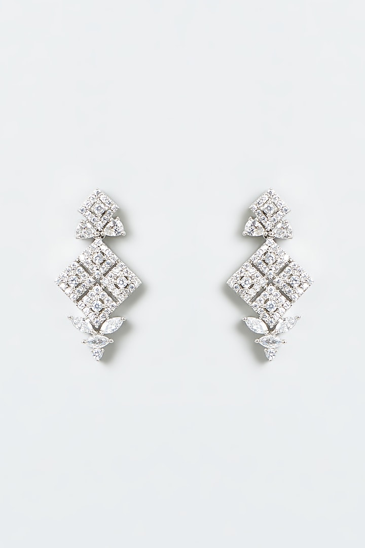 White Finish Zircon Necklace Set by Aster at Pernia's Pop Up Shop