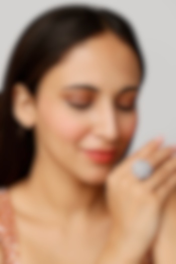 White Finish Zircon Ring by Aster at Pernia's Pop Up Shop