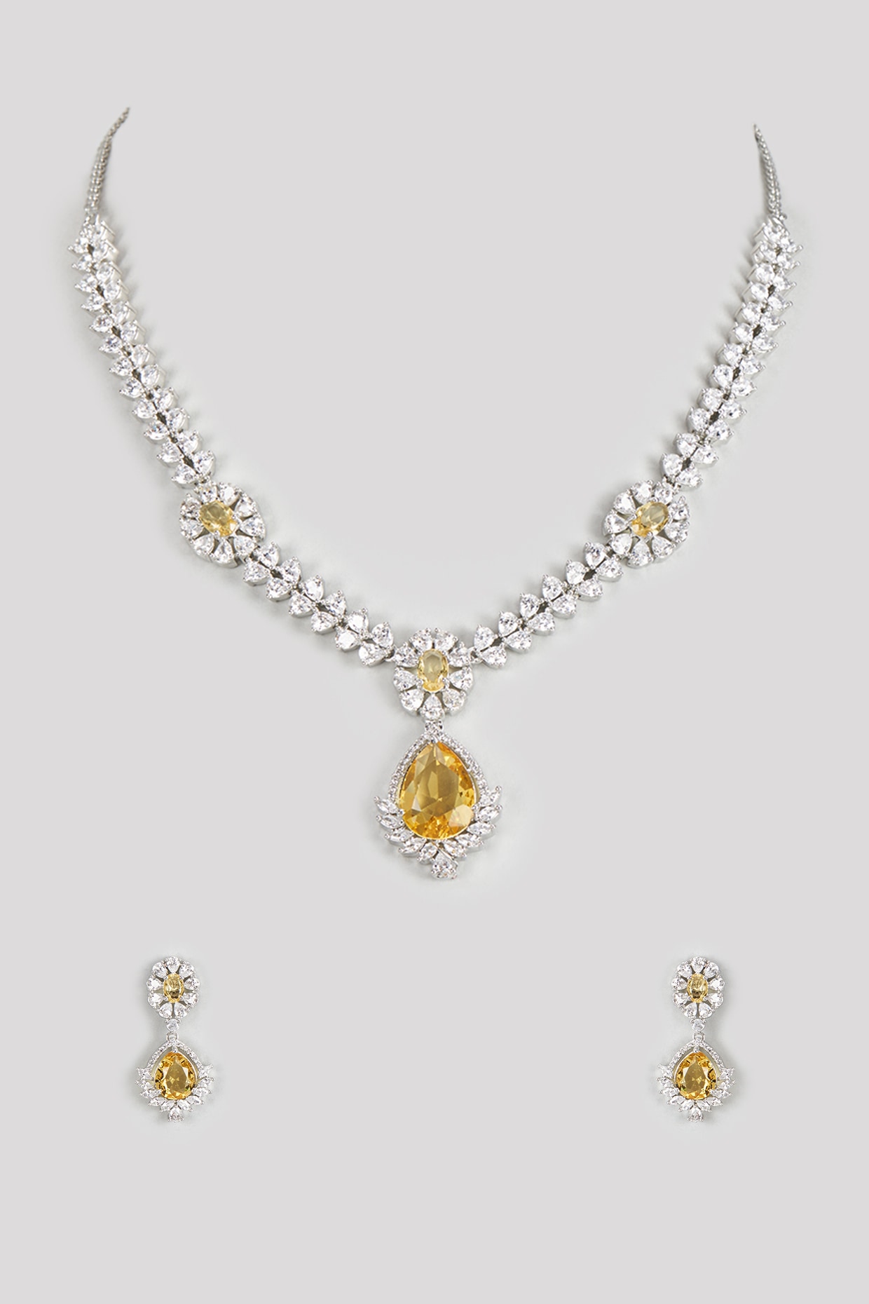 Yellow stone Necklace - RAD JEWELRY