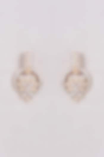 Two Tone Finish Zircon Dangler Earrings by Aster at Pernia's Pop Up Shop