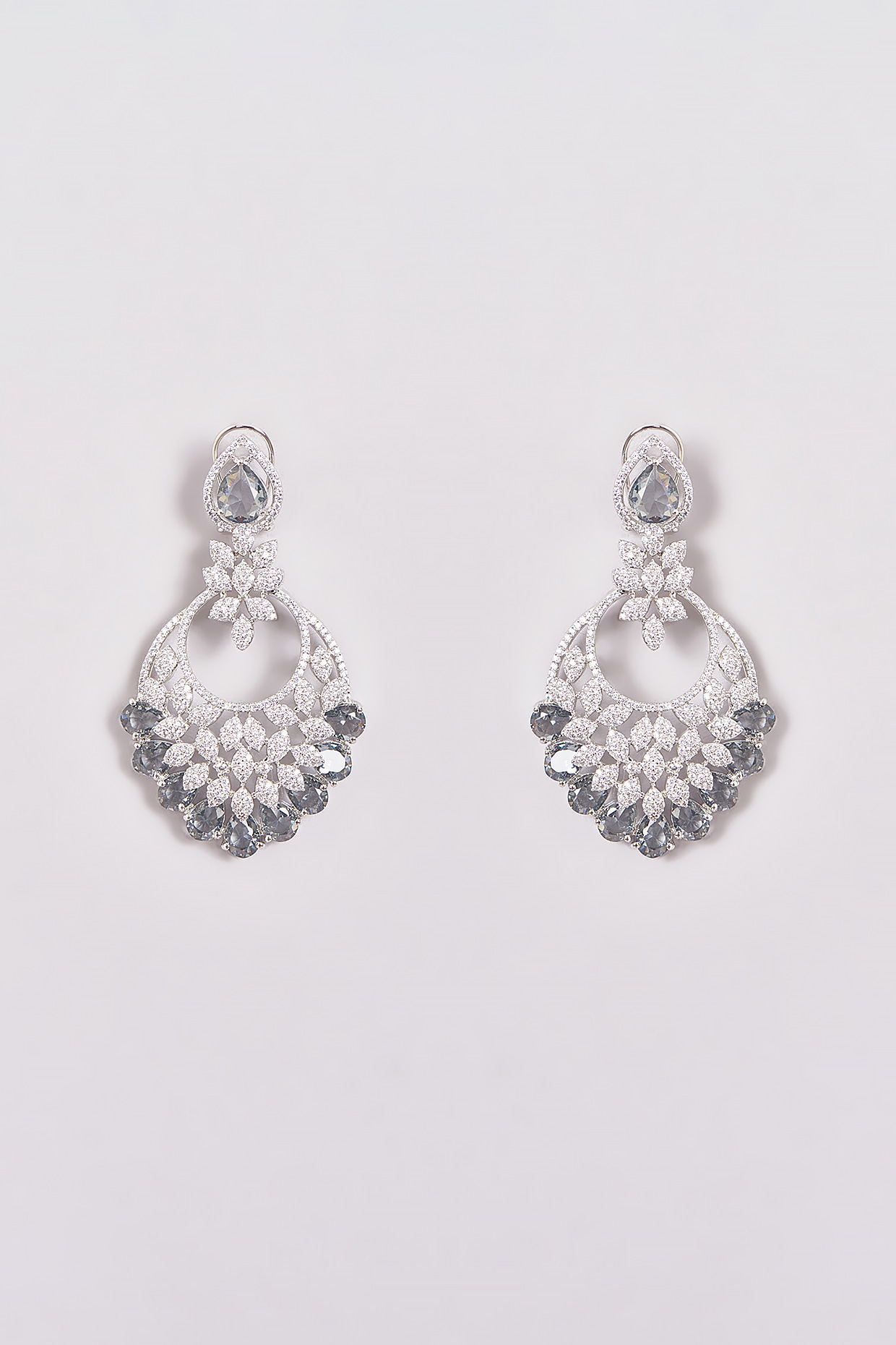 Darcy Collection - Silver Haze Earrings | Kinsley Armelle® Official