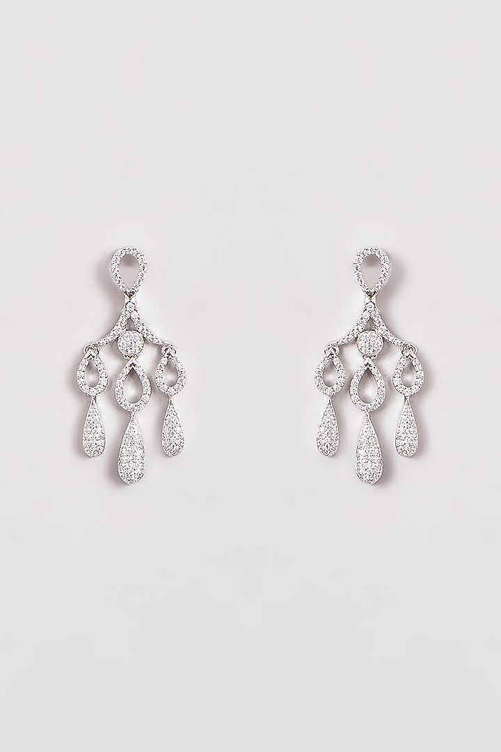 White Finish Zircon Necklace Set by Aster at Pernia's Pop Up Shop