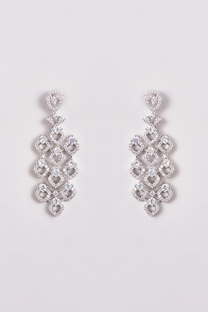 White Finish Zircon Necklace Set by Aster at Pernia's Pop Up Shop