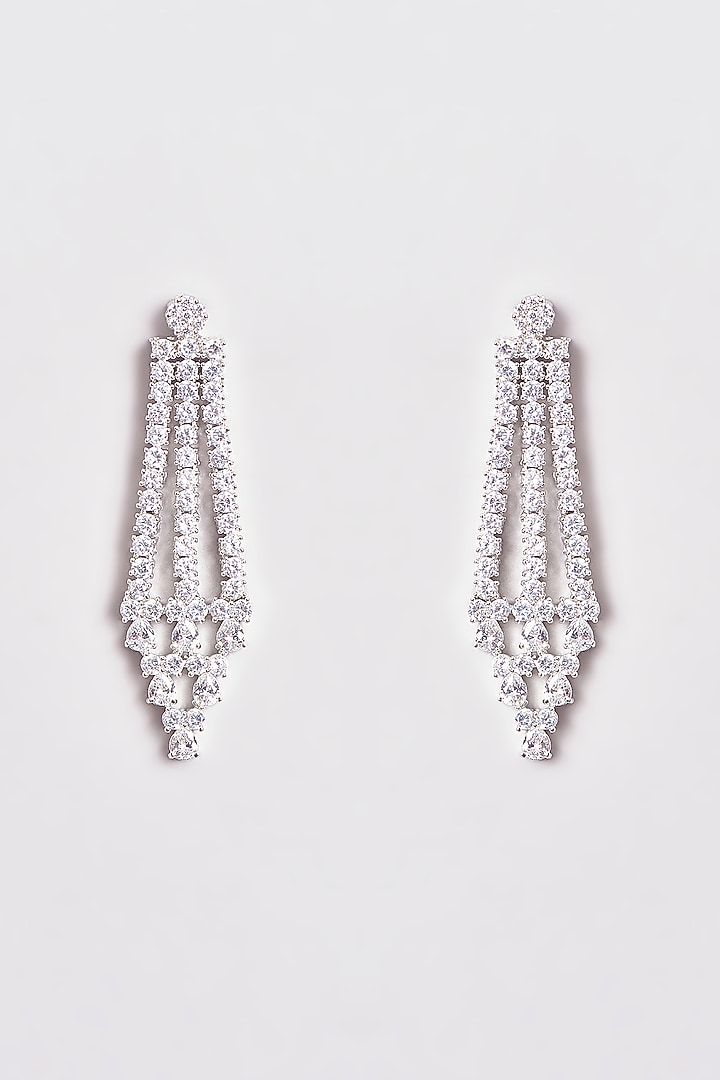 White Finish Zircon Layered Necklace Set by Aster at Pernia's Pop Up Shop