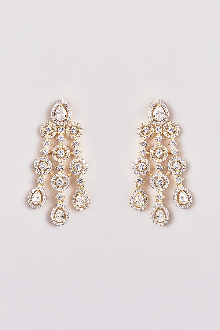 Gold Finish Zircon Necklace Set by Aster at Pernia's Pop Up Shop