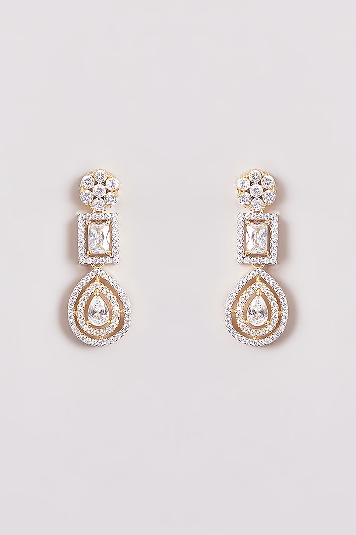 Gold Finish Zircon Necklace Set by Aster at Pernia's Pop Up Shop