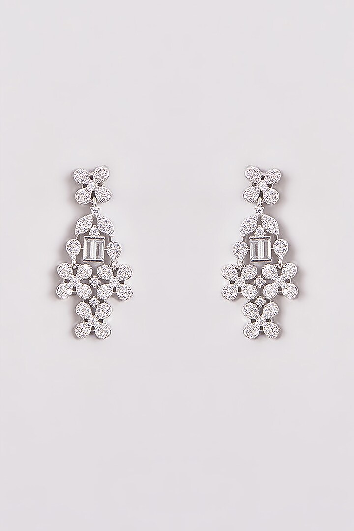 White Finish Zircon Necklace Set by Aster at Pernia's Pop Up Shop