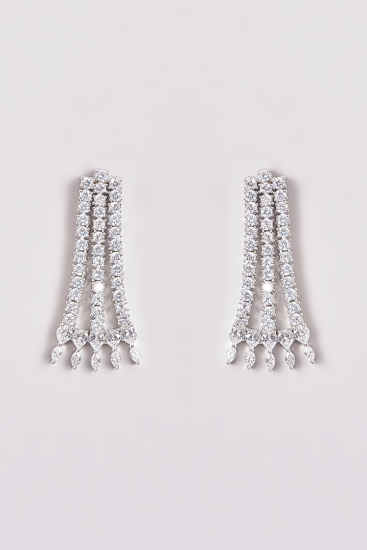 White Finish Zircon Layered Necklace Set by Aster at Pernia's Pop Up Shop
