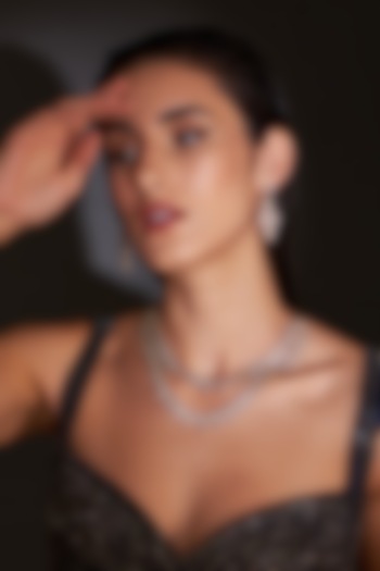 Gold Finish Zircon Necklace Set by Aster at Pernia's Pop Up Shop