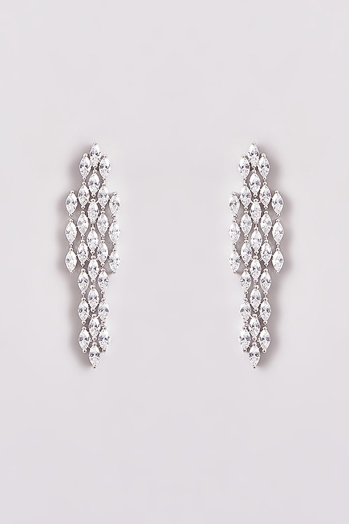 White Finish Zircon Necklace Set by Aster at Pernia's Pop Up Shop