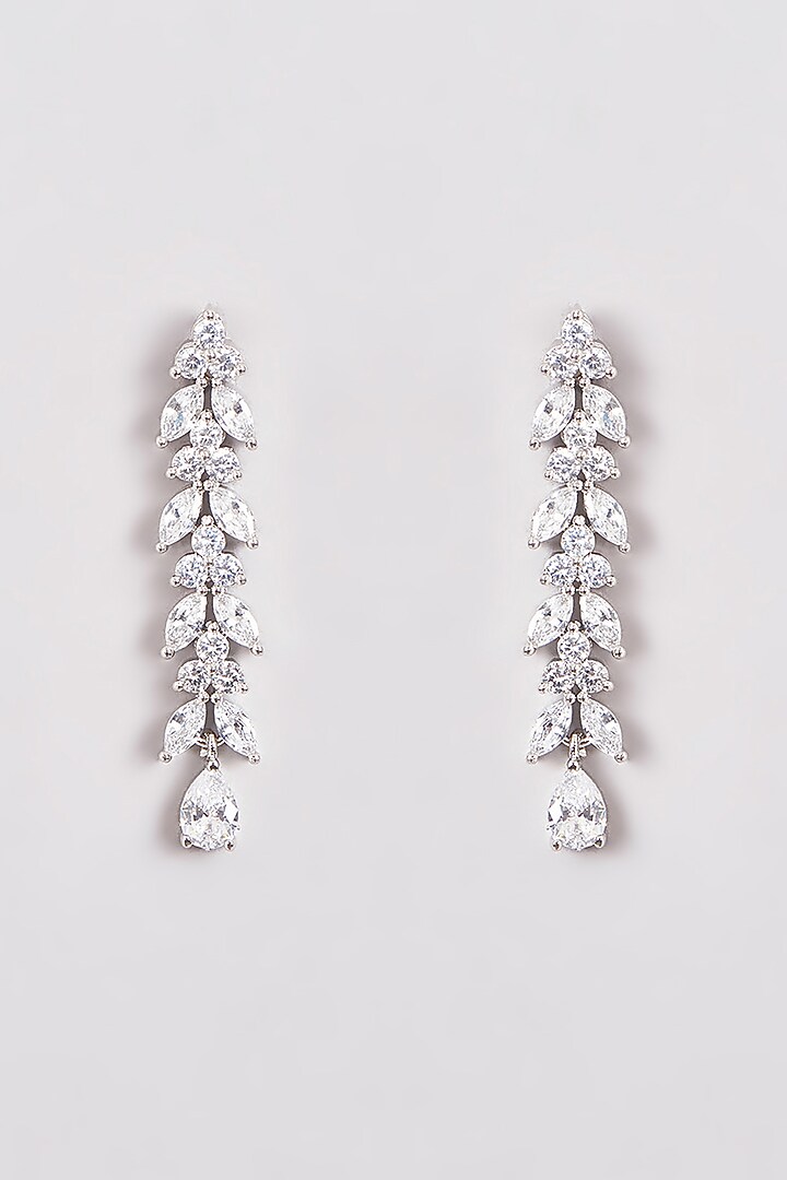 White Finish Zircon Necklace Set by Aster at Pernia's Pop Up Shop