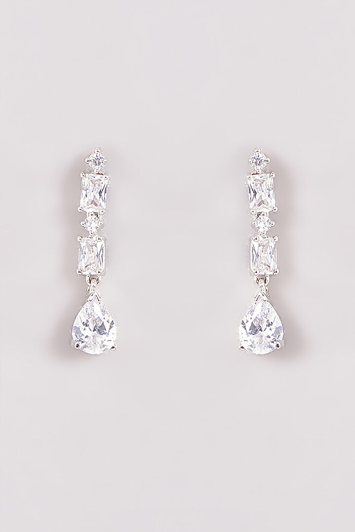 White Finish Zircon Necklace Set by Aster at Pernia's Pop Up Shop