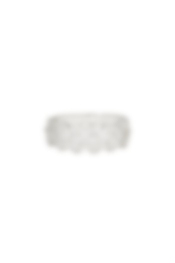White Finish Openable Bracelet by Aster