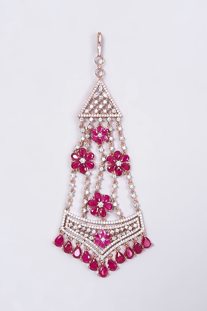 Rose Gold Finish Pink Synthetic Stone Pasa
by Aster at Pernia's Pop Up Shop