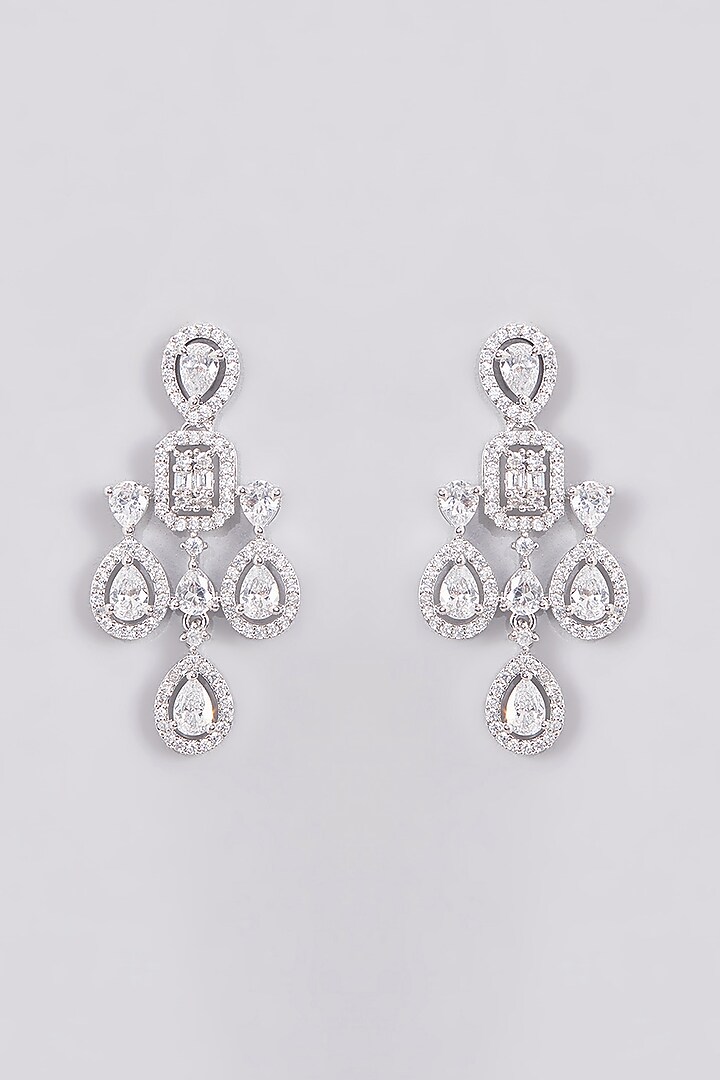 White Finish Zircon Necklace Set by Aster at Pernia's Pop Up Shop