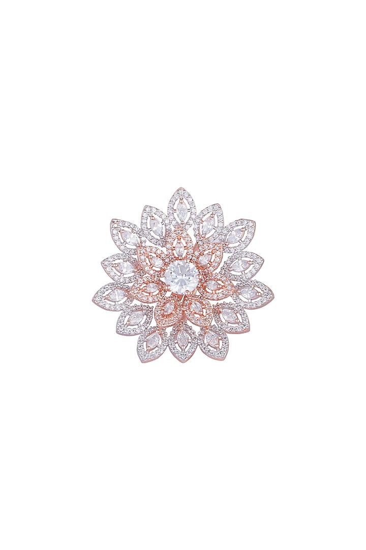 Rose Gold Finish Diamond Ring by Aster at Pernia's Pop Up Shop