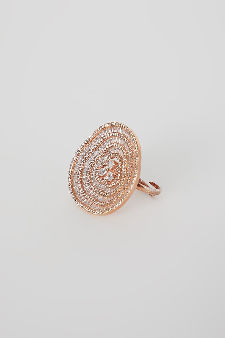 Rose Gold Finish Diamond Ring by Aster at Pernia's Pop Up Shop