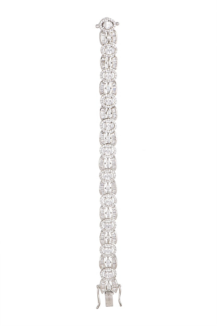 White Finish Flexible Bracelet by Aster at Pernia's Pop Up Shop