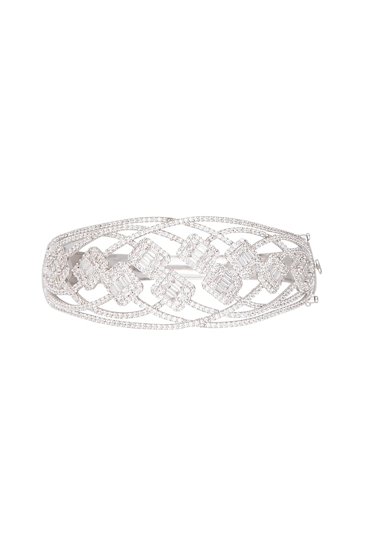 White Finish Kada Bracelet by Aster at Pernia's Pop Up Shop