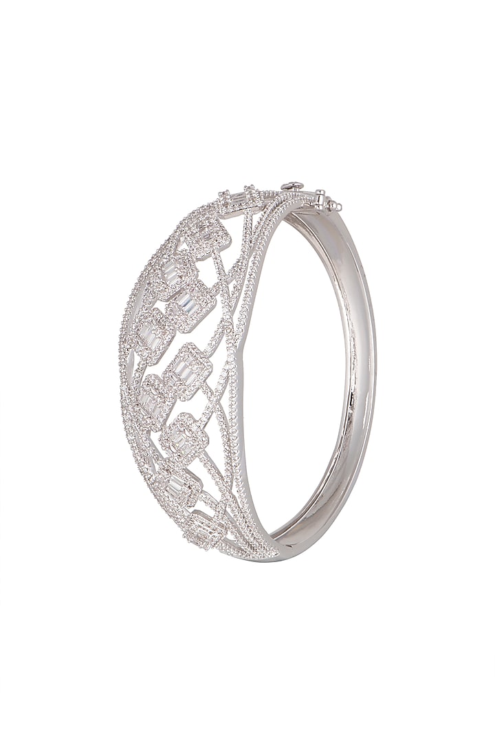 White Finish Kada Bracelet by Aster at Pernia's Pop Up Shop
