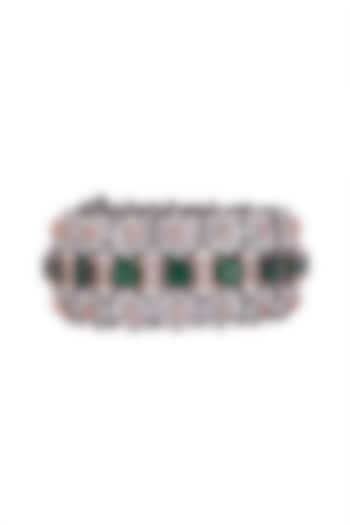 Black Rhodium Finish Openable Bangle by Aster