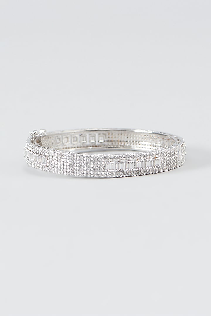 White Finish Faux Diamond Bracelet Design by Aster at Pernia's Pop Up