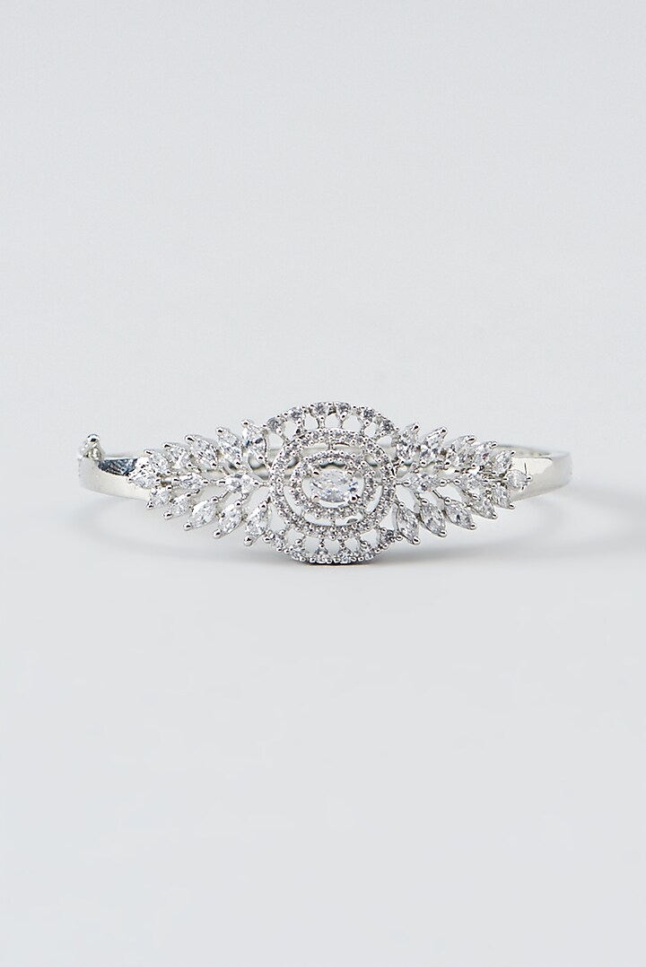 White Finish Zircon Bracelet by Aster at Pernia's Pop Up Shop