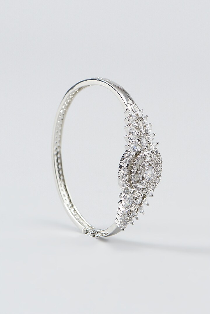 White Finish Zircon Bracelet by Aster at Pernia's Pop Up Shop
