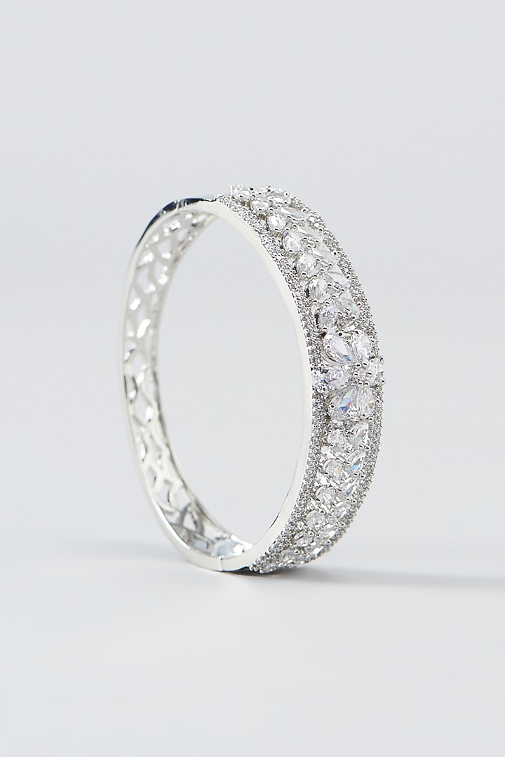 White Finish Zircon Bracelet by Aster at Pernia's Pop Up Shop