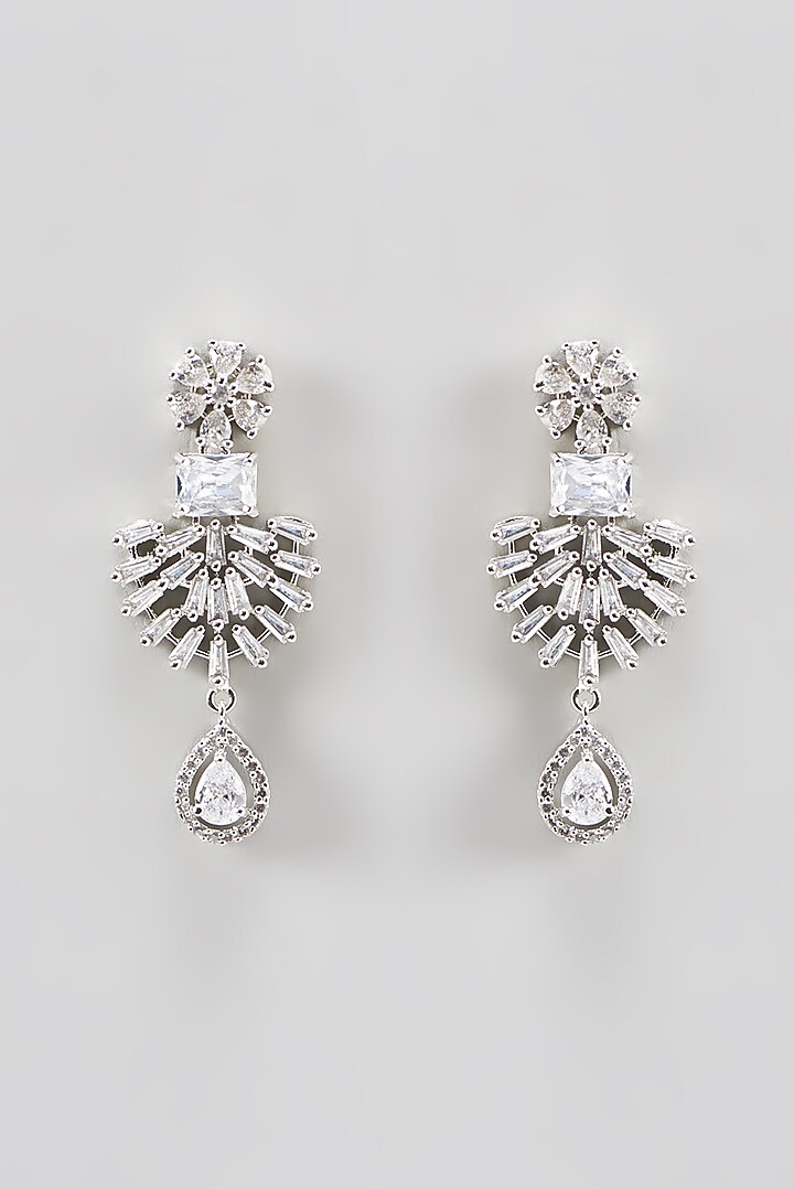 White Finish Zircon Necklace Set by Aster at Pernia's Pop Up Shop