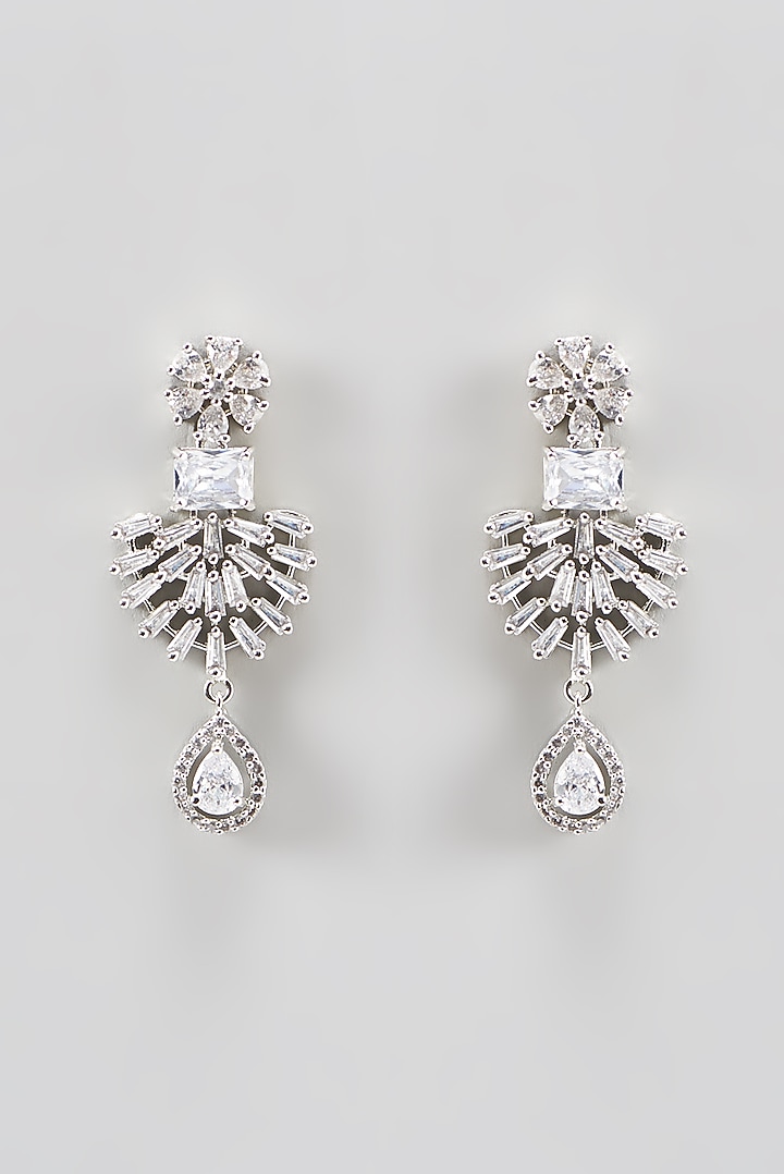 White Finish Zircon Necklace Set by Aster at Pernia's Pop Up Shop