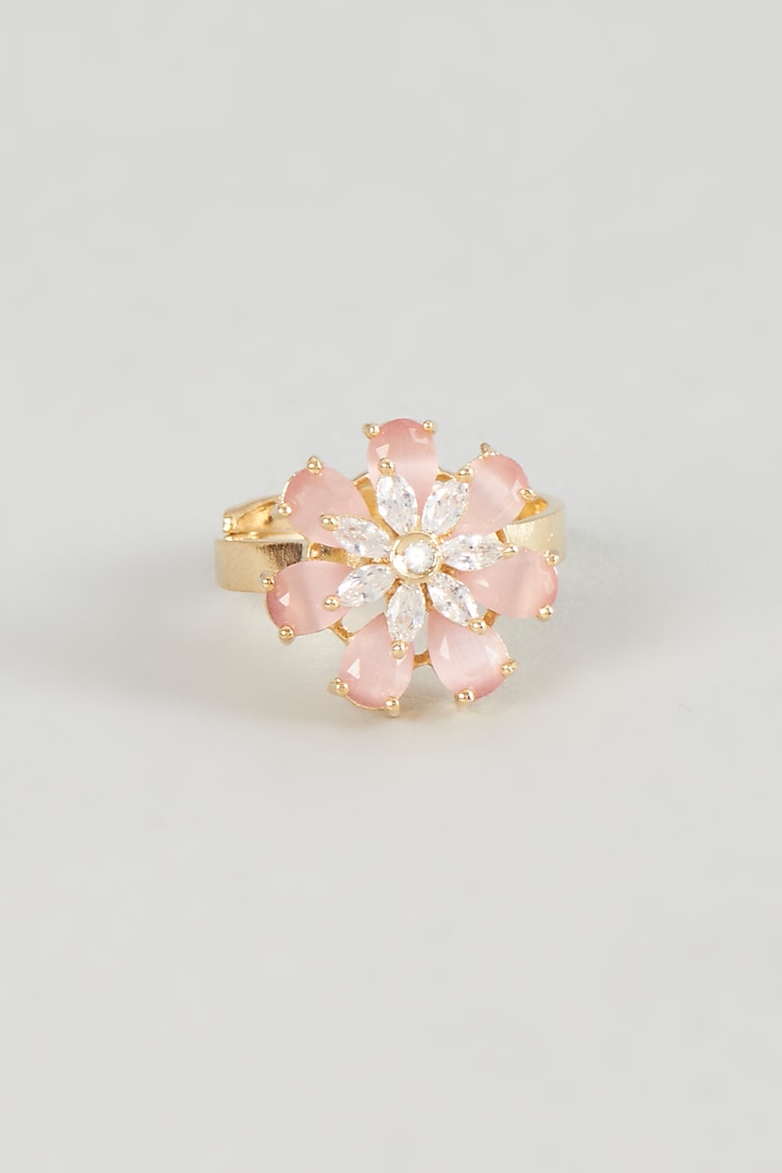 Gold Finish Zircon Ring by Aster at Pernia's Pop Up Shop